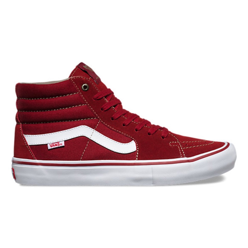 Vans Sk8 Hi Red Dhalia / White, Hi Top Sneaker